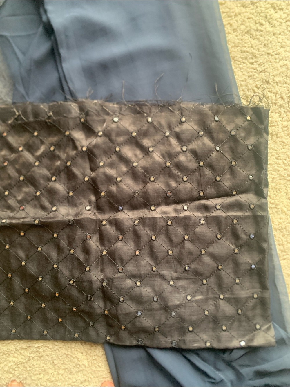 Navy Ruffled Saree - Picture 4 of 4